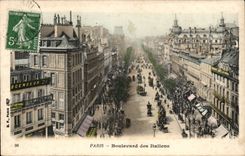 Paris 2 - Boulevard of the Italians - CPA