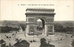 Paris - 8 - View of the Place of Etoile - CPA