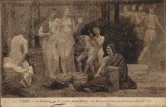 Paris - 3 - Sorbonne - the Large Amphitheater the Fresco of Purvis de Chavannes - CPA