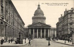 Paris - 5 - the Pantheon and the Street Soufflot - CPA