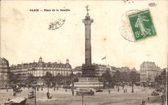 Paris - 10 - Place of the Bastille - CPA