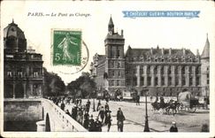 Paris - 1 - Le Pont Au Change - Chocolat Guerin - Boutron Paris - CPA 