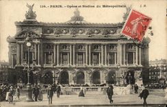 Paris - 8 - Opera and Metropolitan Station - CPA -