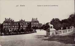 Paris - 6 - Palate and Garden of Luxembourg - CPA -
