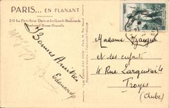 Paris - 10 - the Gate Saint Denis and them grand boulevard - Boulevard Good News CPA -