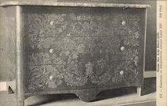 Paris - 1 - Musee des Arts Decoratifs - Commode en marquetterie Epoque Louis XIV CPA - 