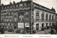 Paris - 10 - the Small Newspaper - Frontage Street Lafayette 61 and Facade Street code element 21 CPA -