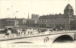 Paris - 4 - Le Pont Saint Michel et le Tribunal du Commerce - CPA - 