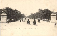 Paris - 8 - Champs Elysees and of the Horses of Marly - CPA -