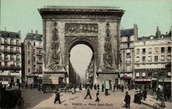 Paris 10 - Gate Saint Denis - CPA