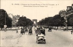 Paris 8 - The Elysees Fields and Arc de Triomphe - CPA
