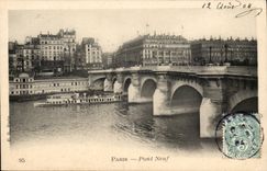 Paris 5 - The New Bridge - CPA Store Beautiful Flower stand