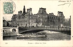 Paris - 4 - Hotel de Ville CPA 