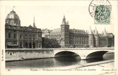 Paris - 1 - Tribunal du Commere - Palais de Justice - 1904 CPA 