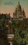 Paris - 14 - the Basilica of the Sacring Heart - the Funicular - CPA