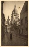 Paris - 14 - Montmartre - Seen Basilica seen of has Rue Knight of the Bar - CPA