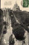 Paris - 14 - Montmartre - the Funicular and the Sacring Heart - CPA