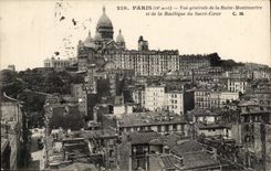 Paris - 14 - Montmartre - the Sacring Heart - CPA