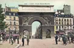 Paris - 10 - Gate Saint Martin - CPA