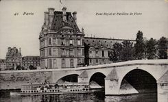 Paris 7 - - the Royal Bridge - Pavillon de Flore - Bridge - CPA