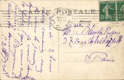 Paris 7 - Panorama towards the fields of Mars - Turn of Eiffel - Eiffel Tower CPA