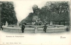 Paris 6 - Fountain of Observatory CPA