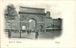 Paris 10 - Gate Saint Martin CPA