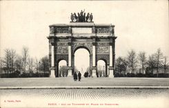 Paris 1 - Arc de Triomphe et Place du Carrousel CPA 