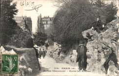 Paris 19 - Chaumont hillocks - Entrance Rocks - CPA