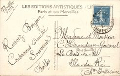 Paris - 20 - the Monument of Gambetta - CPA