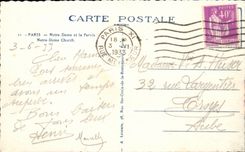 Paris - 4 - Notre Dame - CPA 