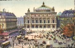 Paris - 8 - Place of the Opera - CPA