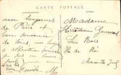 Paris CPA the tomb of the unknown soldier