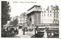 Paris CPA Boulevard and Porte Saint Martin