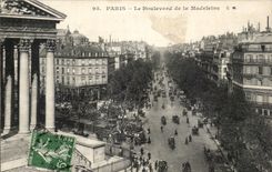 Paris CPA Le boulevard de la MAdeleine