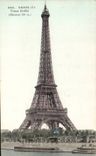 Paris CPA the Eiffel tower