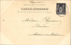 Paris CPA Places Maubert and Statue Etienne Dolet (drawing in relief!)