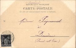 Paris CPA Le Louvre Pavillon Richelieu (dessin en relief !)