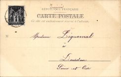 Paris CPA Saint Augustin (drawing in relief!)