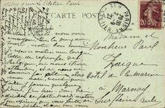 Paris CPA Small palace of the Champs Elysees (hackney carriages barouches)