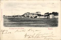 Royan CPA der Strand des grossen Gesimses