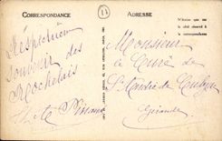 Statue La Rochelle-CPA des Admiral Duperre und der Kurs von den Damen