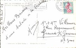 La Rochelle CPA der Hafen an den unteren zwei Tours