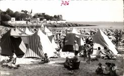 Saint Palate on sea CPA the beach