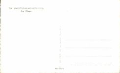 Saint Palate on sea CPA the beach