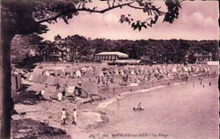 Saint Palate on Sea CPA the beach