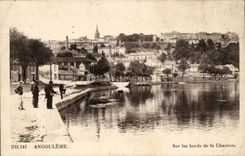 Angouleme cPA Sur les bords de la Charente
