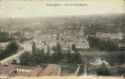 Angouleme CPA Vue sur Saint Cybard
