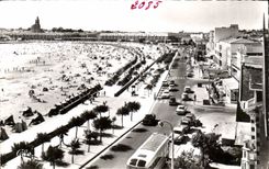 Royan CPA der Strand und die Garnier Prachtstrasse