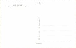 Royan CPA der Strand und die Garnier Prachtstrasse